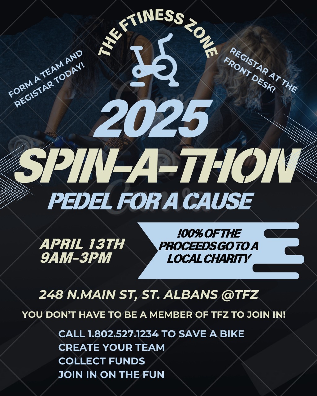 Spin a Thon at TFZ